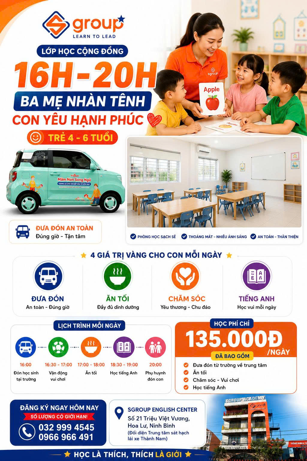 Thông tin Lớp học cộng đồng SGROUP